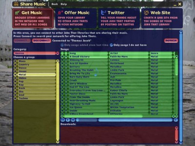jukebox,share,sychronize,mp3,website,twitter